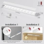 Осветление за гардероб и шкафове LED, PIR сензор (акумулаторно зареждане Type-C), снимка 7