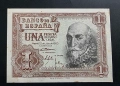 Испания. 1 песета. 1953 година. Санта Круз., снимка 1