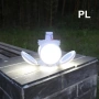 Лед Расгъваема Соларна лампа зареждане и с USB 5 в 1във формата на футболна топка с кука Код P2743, снимка 3