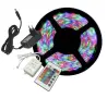 Лента с RGB LED диоди и дистанционно управление 5 метра, подходяща за кухненско осветление, снимка 1