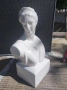 Италия -порцеланов бюст, страхотна изработка, щемпел,вид.21см,шир.11см.,красота, колекционерски , снимка 4