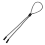 Спортна кръгла каишка за очила сива с гумени накрайници_1250781, снимка 1