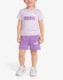 💜 PUMA Minicats Tee And Shorts Set Purple – Детски спортен комплект, снимка 1