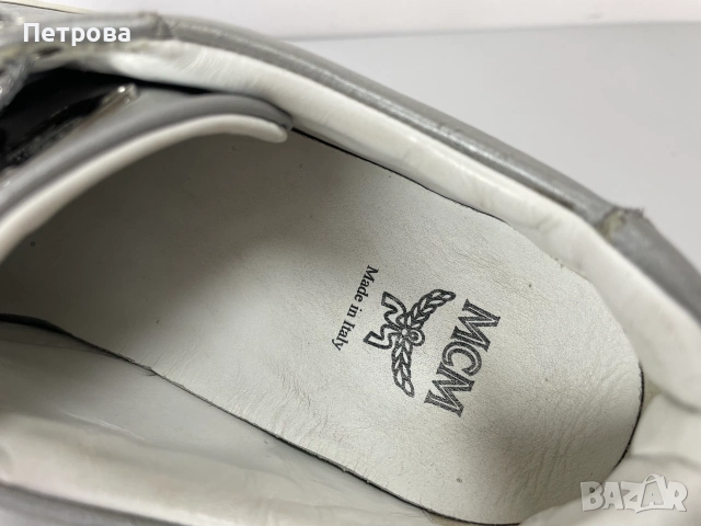 MCM Сиви кожени маратонки 37 Оригинал, снимка 11 - Маратонки - 55223528