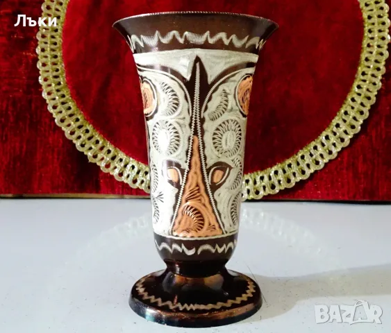 Медна чаша за вино 200 мл.,чиста червена мед., снимка 3 - Антикварни и старинни предмети - 55666276