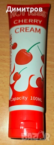 Лубрикант за мъже, жени и двойки HOT KISS с вкус на череша, снимка 2 - Козметика за тяло - 54947274