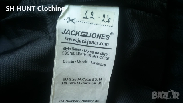 Jack & Jones OSONIC LEATHER Jacket Размер M мъжко яке естествена кожа 12-27, снимка 14 - Якета - 54803497