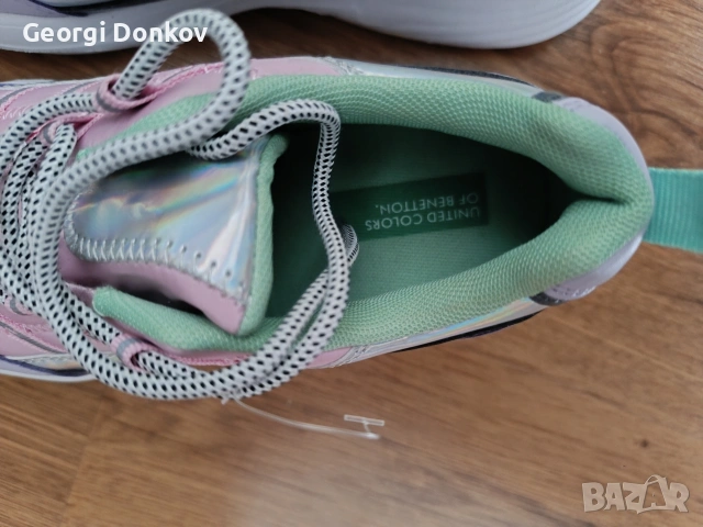 Чисто нови оригинални маратонки United Colors of Benetton – Номер 38, снимка 4 - Кецове - 55264179