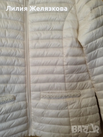 Дамско яке,пролетно,цвят екрю, снимка 5 - Якета - 54137511