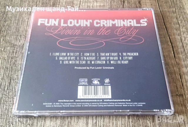 Компакт Дискове - Поп - Рок: Fun Lovin Criminals – Livin In The City, снимка 2 - CD дискове - 54988202
