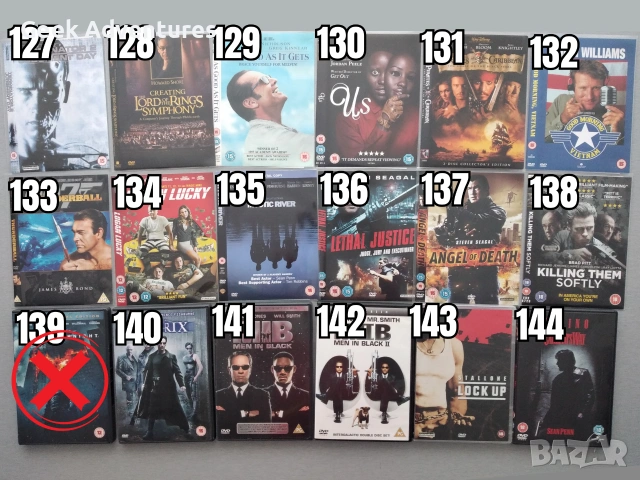 Екшън, Драма, Трилър, Ужаси Филми DVD's - Оригинални Филмови Дискове на Английски Език, снимка 9 - Екшън - 47015417