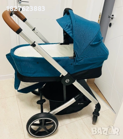 Количка Cybex Balios S Lux и кош за новородено Cot S 2в1 River Blue, снимка 10 - Детски колички - 50620426