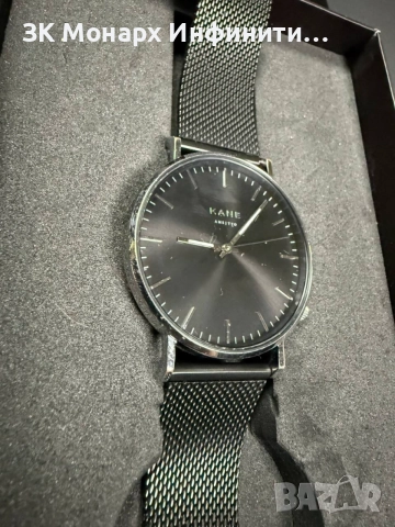 Мъжки часовник KANE SILVER STEEL MESH/+КУТИЯ ПЕРФЕКТЕН, снимка 2 - Мъжки - 54731063