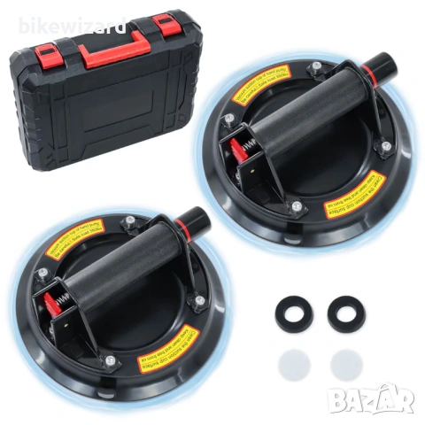 YYDENTOOL 2 x Вендузи за плочки и предно стъкло максимално натоварване 220 кг Индустриален повдигач