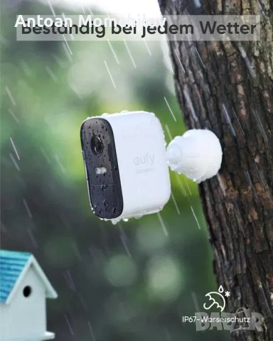 Комплект камери eufy Security eufyCam 2C 3 бр 1080p, снимка 4 - Комплекти за видеонаблюдение - 54805340
