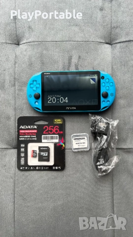 Modded Ps Vita 2000 Aqua Blue 128GB/256GB със 150+/250+ игри, снимка 2 - PlayStation конзоли - 54797436