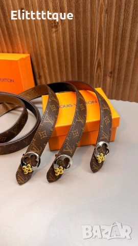 колани от естествена кожа в кутия Louis Vuitton 
