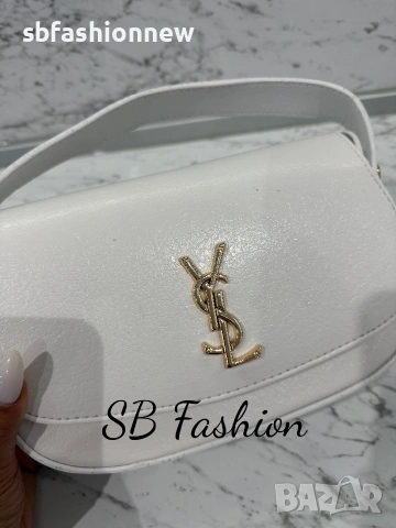 Ysl дамска чанта, черна, бежова и бялА, снимка 13 - Чанти - 55040097