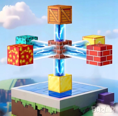 ПРОМО! Куфарче с 92 Магнитни кубчета Майнкрафт, Minecraft magnetic blocks, снимка 7 - Конструктори - 54879157