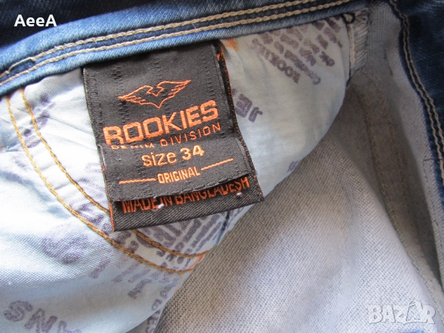Rookies Jeans Нови дънки 34W, снимка 12 - Дънки - 54566353