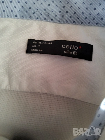Две мъжки, маркови ризи на BOSS и celio р-р XL, снимка 18 - Ризи - 54349752