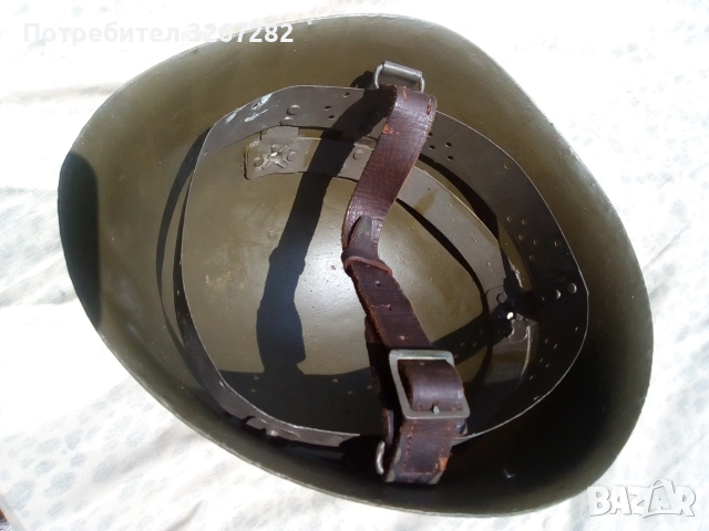 Каска,Шлем,Военен,Български,Стоманен, снимка 5 - Антикварни и старинни предмети - 55073322