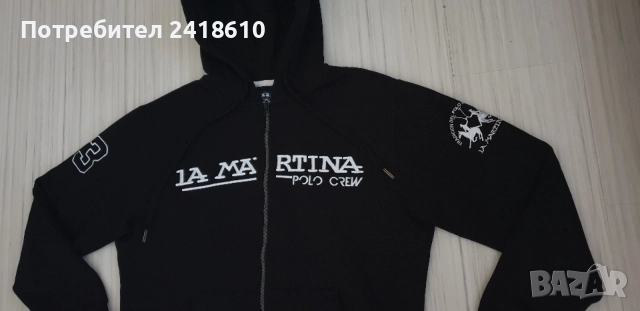 La Martina Full Zip Hoodie Mens Size M НОВО ОРИГИНАЛ! Мъжки Суичър с цял Цип!, снимка 16 - Суичъри - 55379147