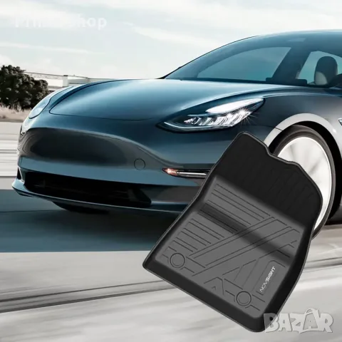 К-кт 3 части 3D трислойни TPE стелки за Tesla Model 3 (2019-2023), NOVSIGHT, черни, снимка 7 - Аксесоари и консумативи - 55465246