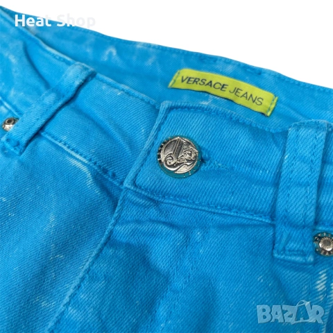 Дамски дънки Versace Jeans Radiant Blue Skinny Jeans, снимка 6 - Дънки - 54223463