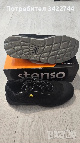 Работни обувки /safety shoes/STENSO jett black low S1PL ESD SR /размер 42/, снимка 3 - Маратонки - 54491655
