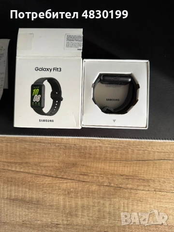 Фитнес гривнa SAMSUNG GALAXY FIT 3 R390 BLACK 1.60, снимка 4 - Смарт гривни - 54581175