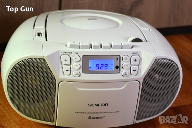 CD MP3 USB Радио преносим касетофон Sencor с Bluetooth и AUX
