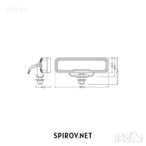 LED бар OSRAM LEDriving WL VX150-WD 12V-24V, снимка 4 - Прожектори - 55701253