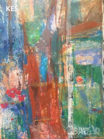 Брезички в гората, снимка 3 - Картини - 54295047