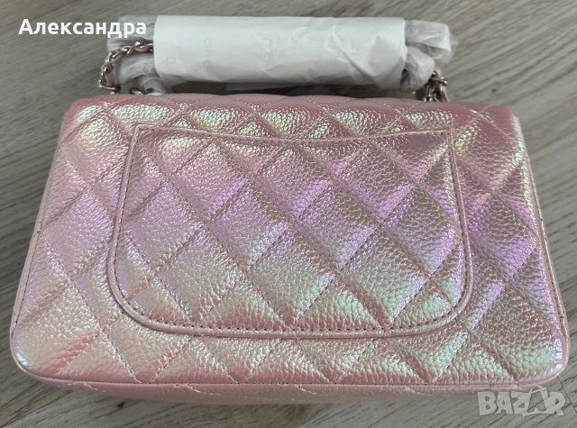 Розова чанта Шанел, снимка 4 - Чанти - 55013805