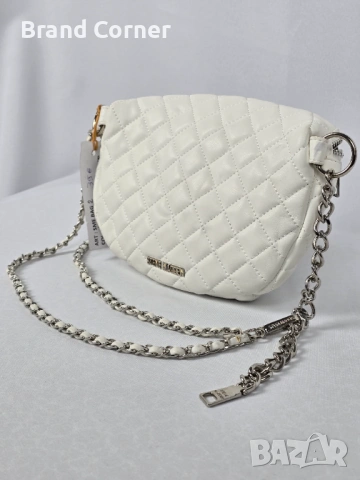 Нова дамска чанта Steve Madden - бяла капитонирана, снимка 2 - Чанти - 54355054