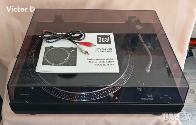DUAL DTJ 301.1 USB-Грамофон Direct Drive,вградена RIAA , снимка 2 - Грамофони - 55529119