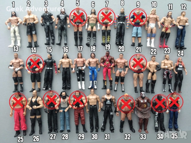 Кечисти Екшън Фигурки WWE Pro-Wrestling Кеч Играчки John Cena Randy Orton Brock Lesnar 3/3