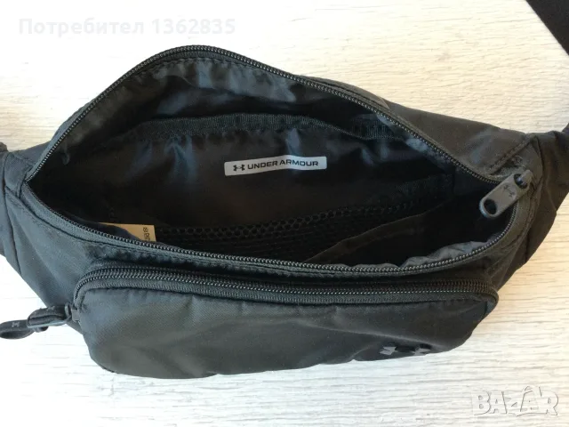 НОВА оригинална мъжка черна чанта чантичка за кръста "банан" crossbody bag UNDER ARMOUR от САЩ, снимка 6 - Чанти - 55606878