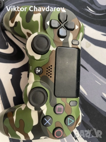 !СПЕШНО! PS4 контролер с цвят зелен камуфлаж.  , снимка 5 - Аксесоари - 55536841