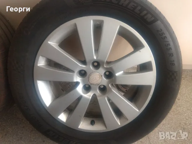 Джанти с гуми оригинални за Subaru Tribeca/Outback 18х8JJ OFF55,, снимка 5 - Гуми и джанти - 55570028