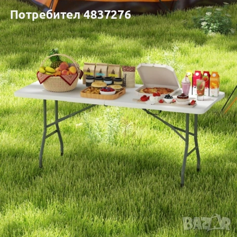 Сгъваема маса за градина, снимка 5 - Градински мебели, декорация  - 54747931