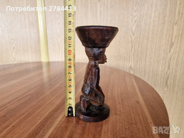 Африкански свещник 13 см., снимка 7 - Декорация за дома - 54641595