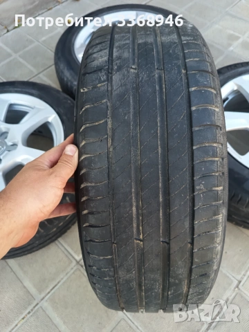 Джанти Оригинални Audi 16" 5x112 с гуми 205/55/16 Michelin , снимка 8 - Гуми и джанти - 55040486
