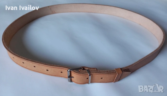 Натурален мъжки колан – ЕСТЕСТВЕНА КОЖА – Ръчна изработка 140 см