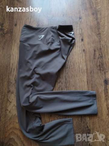 Gymshark Training leggings 7/8 penny brown - дамски фитнес клин М, снимка 2 - Клинове - 54703611