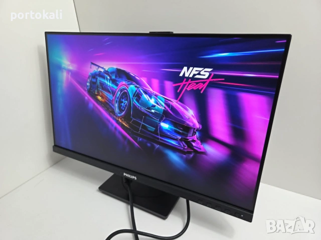 +Гаранция! IPS HDMI + тонколони говорители Монитор Philips 242B1 23.8", снимка 7 - Монитори - 55282587