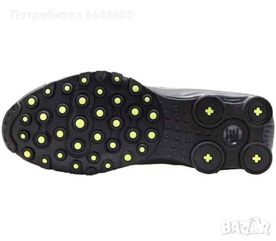 Nike Shox NZ Dark Grey-Wolf Grey-Volt, снимка 5 - Маратонки - 55692279