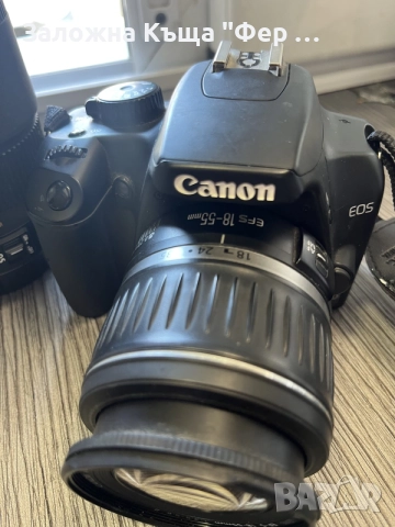 Canon EOS1000D с два обектива, снимка 3 - Фотоапарати - 55478597