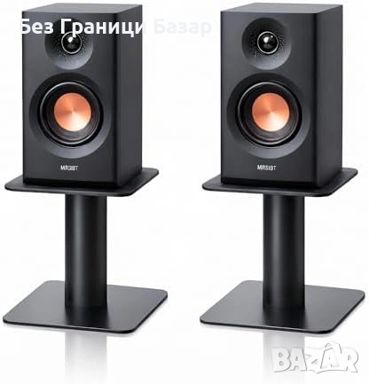 Нови Настолни стойки за студийни монитори 20 кг стабилна стомана с кабелен мениджмънт